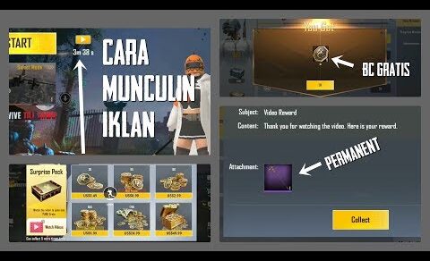 Cara Munculin Iklan, Dapat Skin Permanent, BC Gratis PUBG Mobile LITE