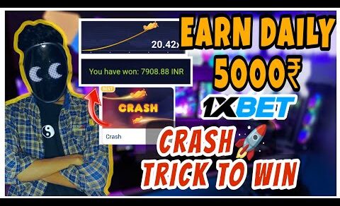 1xBET CRASH GAME TRICK|EARN DAILY MONEY|CRASH 1XBET GAME|1XBET TRICK TO WIN|CRASH GAME STRATEGY