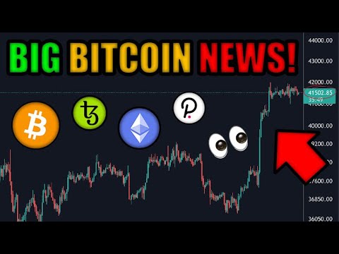 GUESS WHAT JUST CAUSED BITCOIN TO PUMP??? (POLKADOT, TEZOS, CRYPTO NEWS)