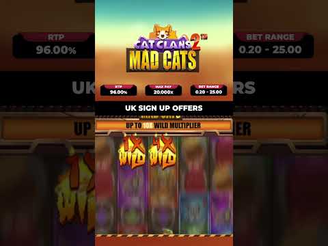 💥 FRESH LOOK! 🐱Cat Clans 2 Mad Cats Slot TEASER!