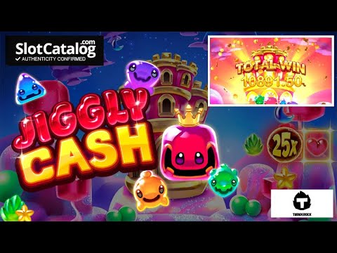 Mega win. Jiggly Cash slot from Thunderkick