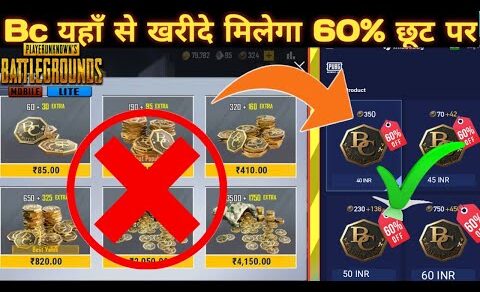 How To Purchase Bc 60% Off In pubg Lite | Pubg Lite me Free me bc kaise lete hai | Pubg Lite Free wp