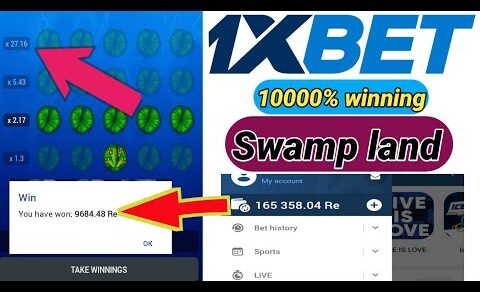 I earn 4 thousand 😱 in 2 minutes from the swamp land game of 1xbet | 1xgames winning tricks 2022