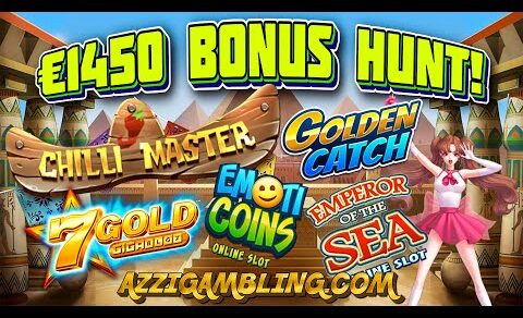 €1450 BONUS HUNT! Chilli Master 4*, Moon P 100, Golden Catch & More!👊🎰