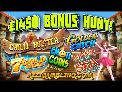 €1450 BONUS HUNT! Chilli Master 4*, Moon P 100, Golden Catch & More!👊🎰