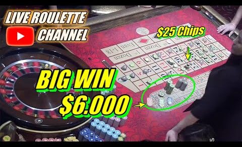 🔴LIVE ROULETTE |🚨 BIG WIN 💲6.000 In Casino Las Vegas 🎰 $25 Chips Bets Exclusive ✅ 2023-05-30