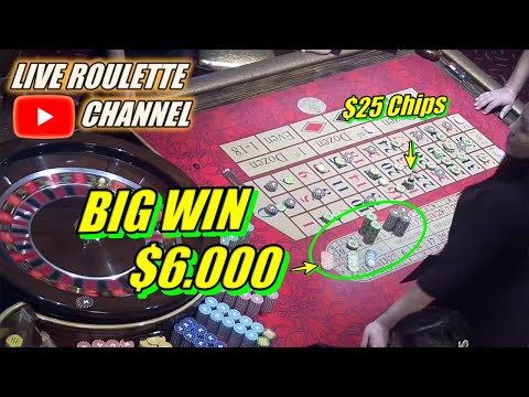 🔴LIVE ROULETTE |🚨 BIG WIN 💲6.000 In Casino Las Vegas 🎰 $25 Chips Bets Exclusive ✅ 2023-05-30