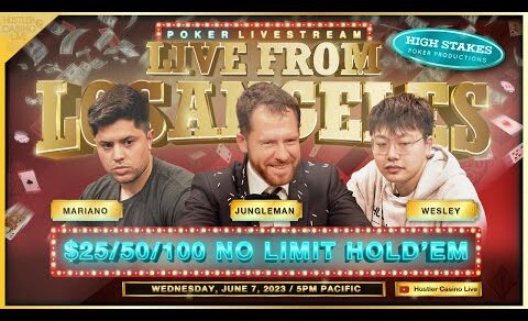 Jungleman Plays $25/50/100 w/ Mariano, Wesley, Mike X, Henry & Francisco – Commentary by DGAF