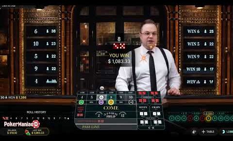 CRAZY RUN ON ONLINE CRAPS  $600 to $6000  MASSIVE WIN on 12 and 2 This guy is crazy!!