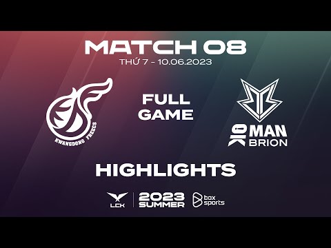 KDF vs BRO Highlights ALL GAMES | Match 08 | LCK Summer Split 2023