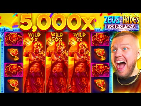 MASSIVE 5000x WIN On THE ZEUS Vs HADES SLOT!! (HUGE MULTIPLIERS)