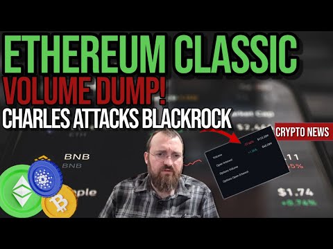 Ethereum Classic Volume Dump! Cardano Founder Attacks Blackrock | Crypto News Update