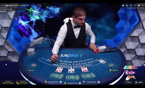 BlackJack Mega BigWin $250000 live 1xbet