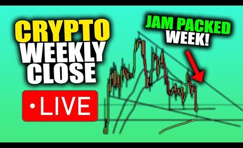 BITCOIN WEEKLY CLOSE LIVE – Jam Packed Week Ahead