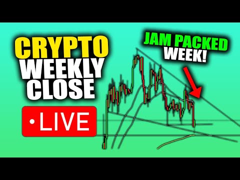 BITCOIN WEEKLY CLOSE LIVE – Jam Packed Week Ahead