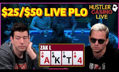 $5000 Live PLO Hand Breakdown from Hustler Casino Live