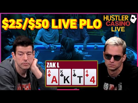 $5000 Live PLO Hand Breakdown from Hustler Casino Live