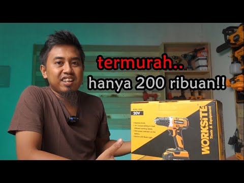 review bor cordless WORKSITE seri termurah, bisa apa aja?? – WORKSITE CD331 CORDLESS DRILL 20V