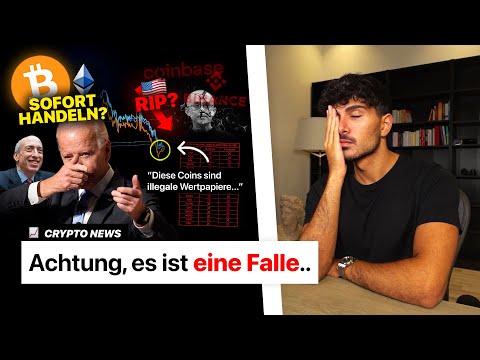 Bitcoin CRASH: Binance & Coinbase BEIDE ANGEKLAGT von SEC! Fake Dump, jetzt KAUFEN? | Crypto News