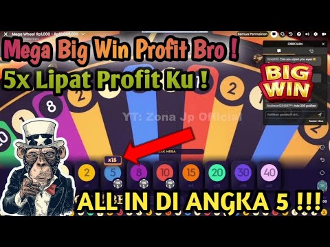 500K JADI 5X LIPAT DI MEGA WHEEL ! || LIVE CASINO PRAGMATIC PART212