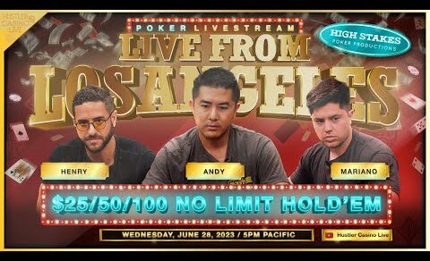 Andy, Mariano, Henry, Mikita Badziakouski, LSG Hank & Mars Play $50/100 – Commentary by DGAF