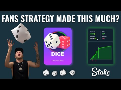 Fans Dice Strategy on STAKE actually WORKED!