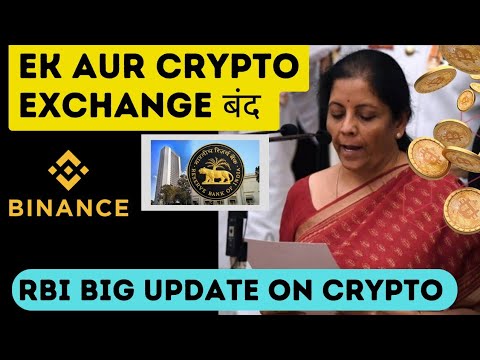 📉 BIG CRYPTO EXCHANGE SHUT DOWN 😵‍💫| LATEST RBI NEWS ON CRYPTO | CRYPTO NEWS | BINANCE