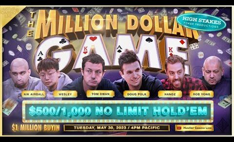 $1 MILLION BUYIN!! Tom Dwan, Doug Polk, Nik Airball, Wesley – MILLION DOLLAR GAME (PART 2)