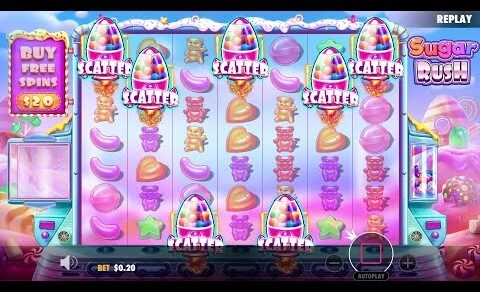 7 SCATTERS ON SUGAR RUSH PAYS INSANE (MEGA WIN)