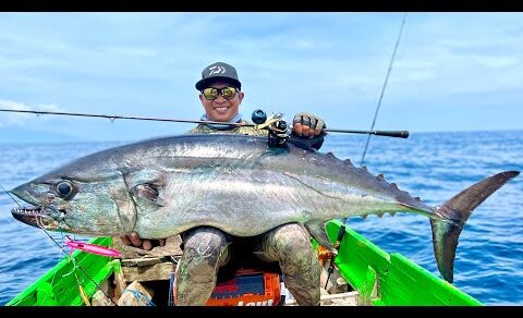 MONSTER DOG TOOTH TUNA 42 KG TAKLUK DENGAN LIGHT TACKLE | DAIWA KOHGA | SALTIGA IC 300