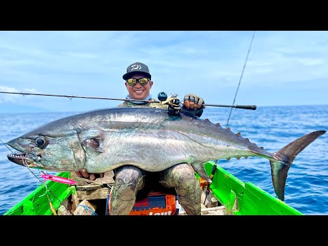 MONSTER DOG TOOTH TUNA 42 KG TAKLUK DENGAN LIGHT TACKLE | DAIWA KOHGA | SALTIGA IC 300