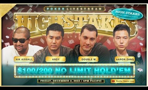 SUPER HIGH STAKES $100/200/400 w/ Andy, Nik Airball, Double M, Aaron Zang, Bill Klein & J.R.