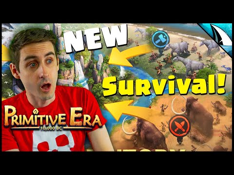 NEW Survival Game! How to Survive in Primitive Era 10,000 BC