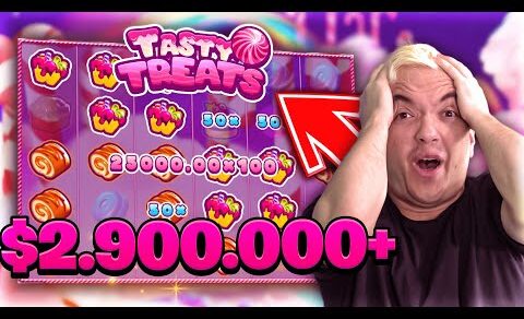 $2.9MILLION WIN INCREDIBLE ON TASTY TREATS! #slots #casino #stake #bigwin