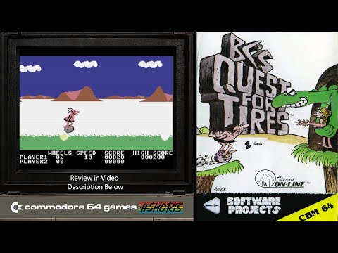 BC’S QUEST FOR TIRES (1983) Commodore 64 Game #Shorts​​ Game Review