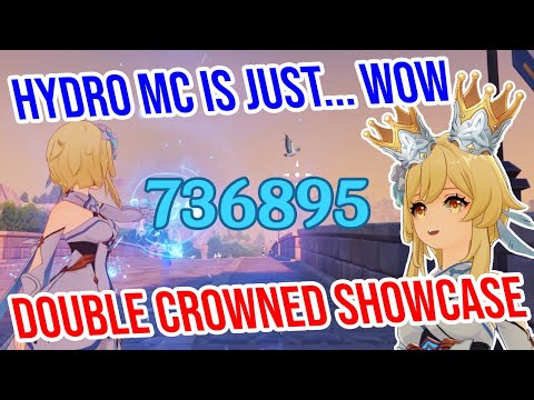 Hydro Traveler is just… WOW. Double Crowned Showcase! Genshin Impact 4.0