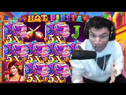 Our ALL-TIME favourite GAME😱| Hot Fiesta on 1400$ STAKE😍| Part2 |Trainwreckstv Gambling Highlights