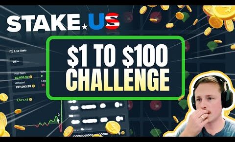 $1 to $100 challenge at Stake US | First attempt!