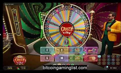 Playing Crazy Time From Evolution Gaming LIVE – Crypto Casino Games