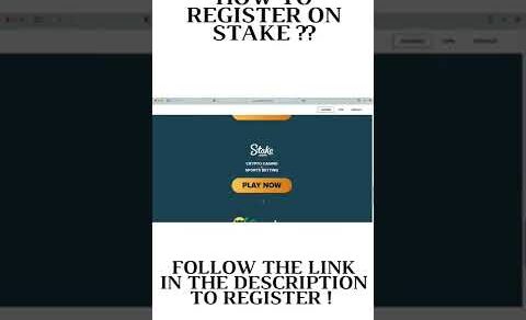 🎰 HOW TO REGISTER ON STAKE ?? 🎰