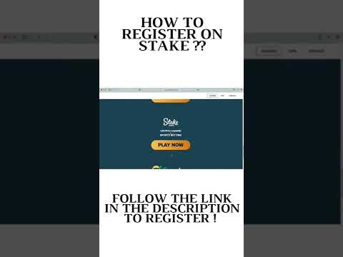 🎰 HOW TO REGISTER ON STAKE ?? 🎰