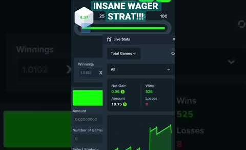 WAGER 10x WITH NO LOSS!!! #stake #wager #dice #win #gamble #gambling #money #casino #crypto