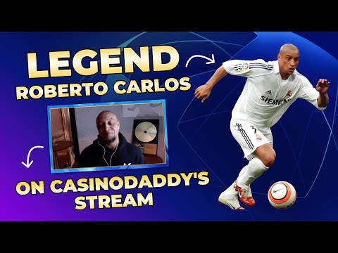 🔥 FOOTBALL LEGEND ROBERTO CARLOS DA SILVA JOINS CASINODADDY LIVE STREAM🔥