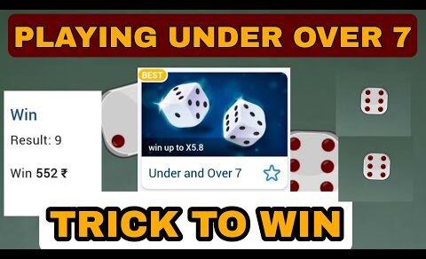 PLAYING UNDER OVER 7|1XBET UNDER OVER 7|UNDER OVER 7 GAME|1XBET|1XBET TRICKS TO WIN|