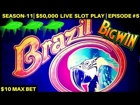 Brazil Slot Machine $10 Max Bet Bonuses & Big Wins – Great Session | SEASON-11 | EPISODE #5