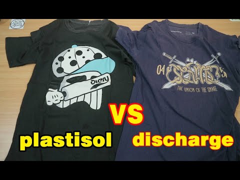 perbandingan sablon palstisol vs discharge 5 TAHUN pakai