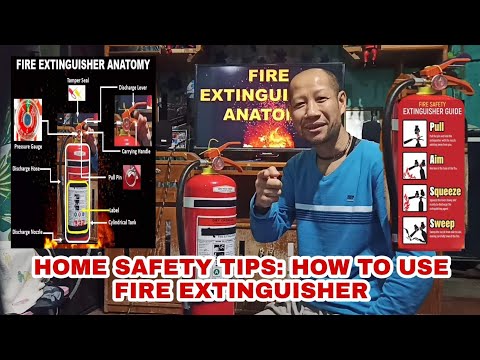 HOME SAFETY TIPS : HOW TO USE FIRE EXTINGUISHER | SWEEPER RIDER