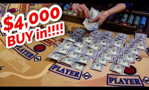 $4,000 BUY IN = MASSIVE WIN!?! – Live Baccarat At Strat Las Vegas