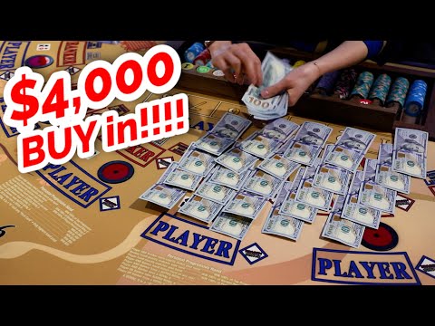 $4,000 BUY IN = MASSIVE WIN!?! – Live Baccarat At Strat Las Vegas