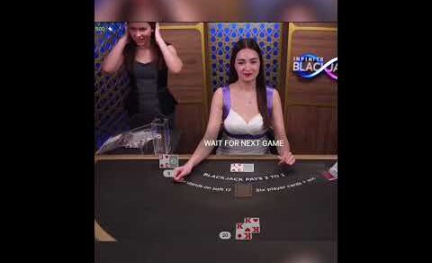 “How Am I gonna explain this”🥺 says shuffler. #online #casino #blackjack